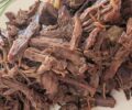 Tender, slow-cooked Botswana seswaa beef pounded into savory shreds.