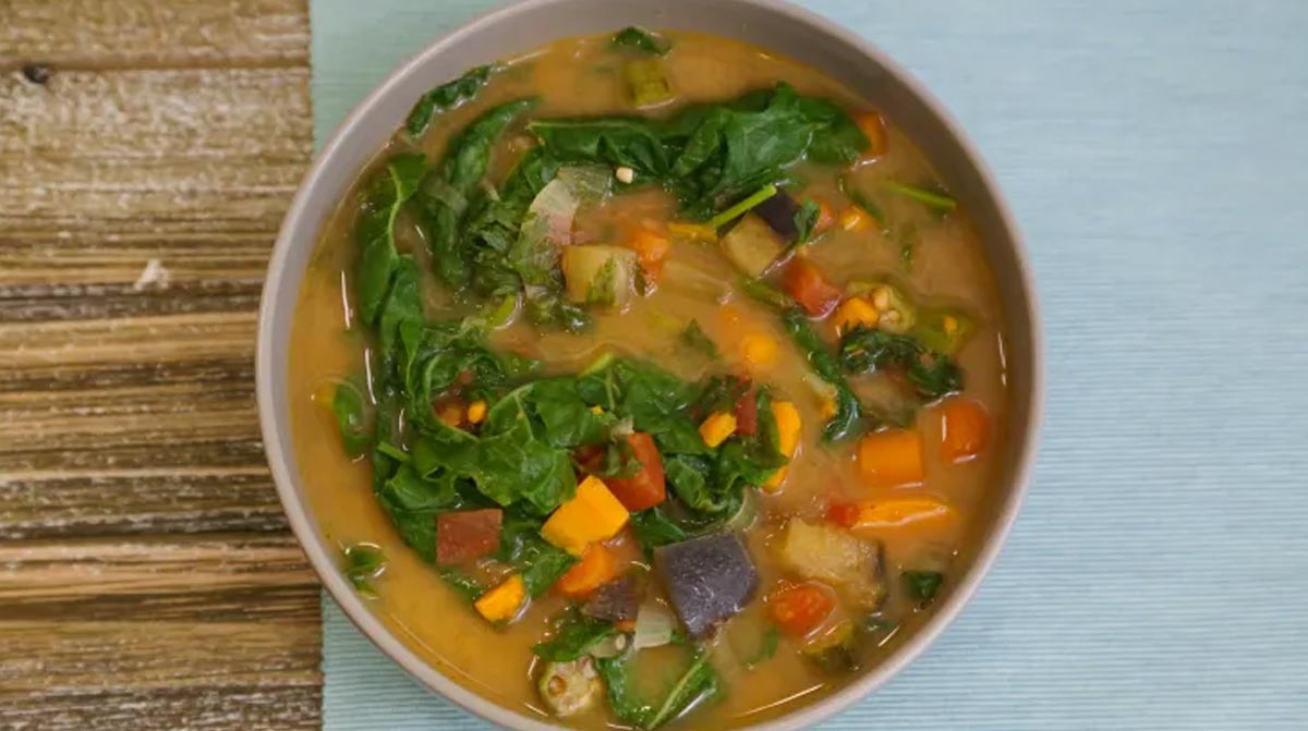 Chadian Daraba (Okra and Greens Stew)