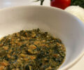 Zambian ifisashi with leafy greens