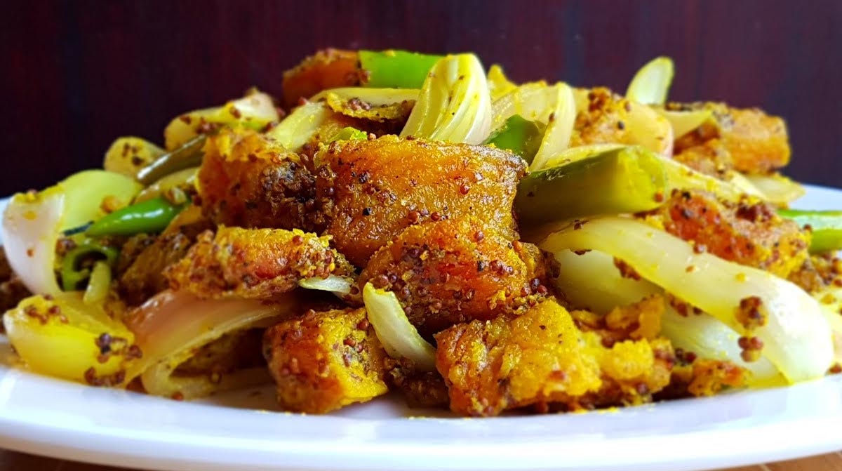 Mauritian Fish Vindaye on a plate
