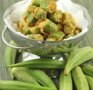 Fried okra